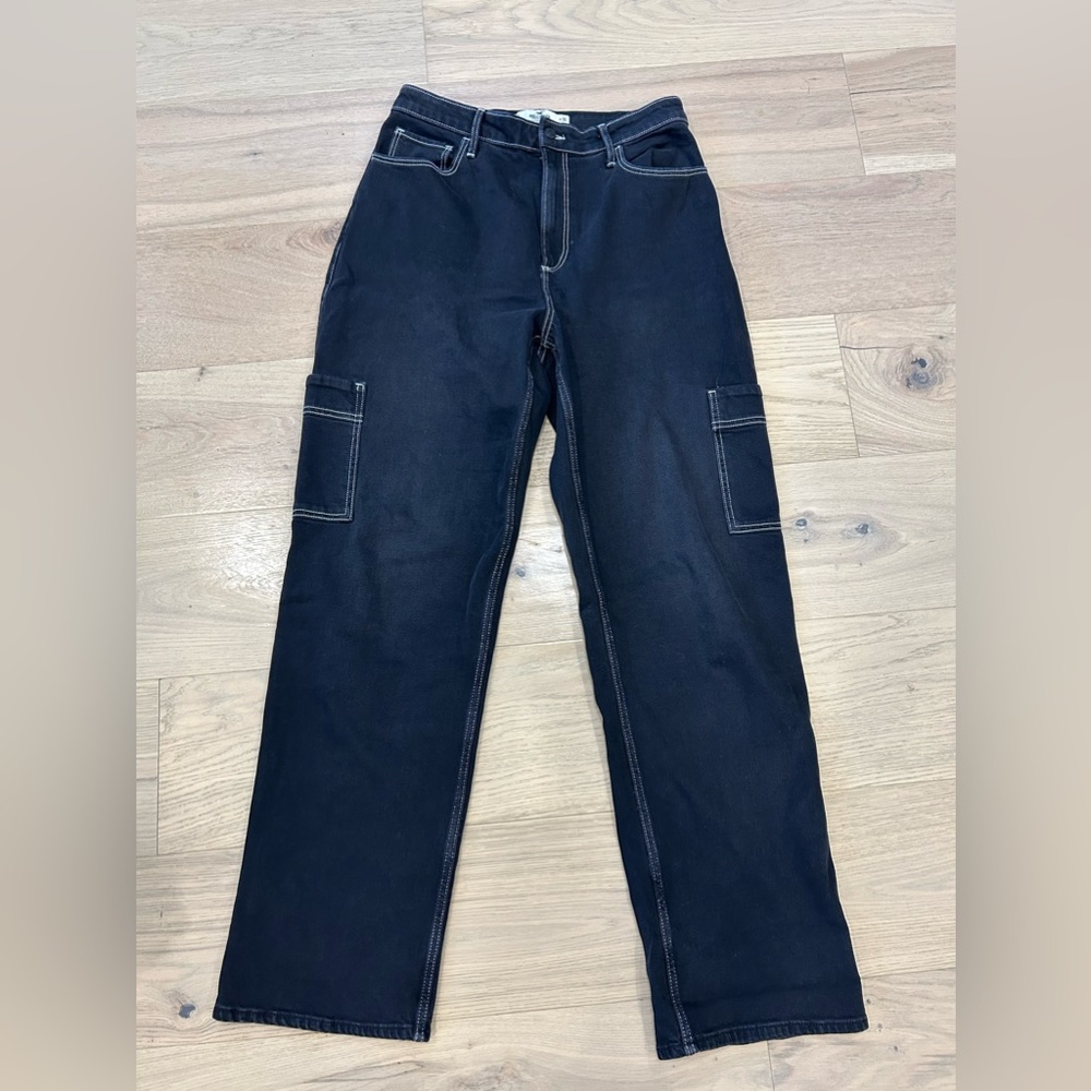 Hollister curvy ultra high rise dad jean
